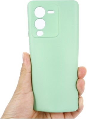 WellWell Back Cover for vivo V25 Pro 5G(Green, Grip Case, Silicon, Pack of: 1)