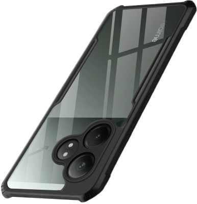 kursa hub Back Cover for Realme GT 6T 5G:Realme GT 6T 5G(Black, Transparent, Camera Bump Protector, Pack of: 1)