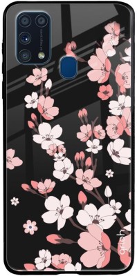 QRIOH Glass Back Cover for Samsung Galaxy M31 Prime(Multicolor, Grip Case, Silicon, Pack of: 1)