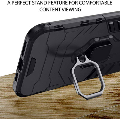 SUCH Flip Cover for Back Cover for Mi Redmi Note 10t 5G-MZB09ECIN (Kickstand, Black, Shock Proof,Pack of: 1)(Black, Camera Bump Protector, Pack of: 1)