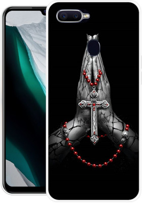 Ignite Back Cover for Oppo F9 Pro, CPH1825, JESUS, CROSS, GOD, CHRIST(Black, Flexible, Silicon, Pack of: 1)