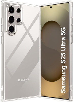 Prime Retail Back Cover for Samsung Galaxy S25 Ultra 5G(Transparent, Camera Bump Protector, Silicon, Pack of: 1)
