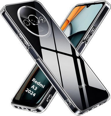 ADI Creations Back Cover for Redmi A3 2024, POCO C61(Transparent, Camera Bump Protector, Silicon, Pack of: 1)