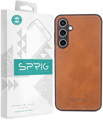 Sprig Matte Leather Back Cover for SAMSUNG Galaxy S23 FE 5G, Samsung S23 FE, Galaxy S23 FE, S23 FE(Brown, Matte Finish, Pack of: 1)