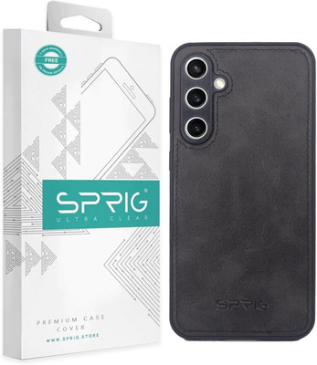 Sprig Back Cover for Sprig Matte Leather Back Cover for SAMSUNG Galaxy S23 FE (Black, Matte Finish, Pack of: 1)(Black, Matte Finish, Pack of: 1)