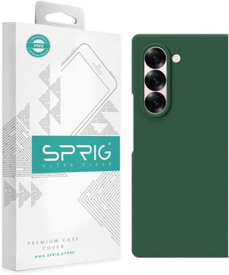 Sprig Back Cover for SAMSUNG Galaxy Z Fold6 5G, Galaxy Z Fold 6, Samsung Z Fold 6(Green, Microfiber Lining, Silicon, Pack of: 1)