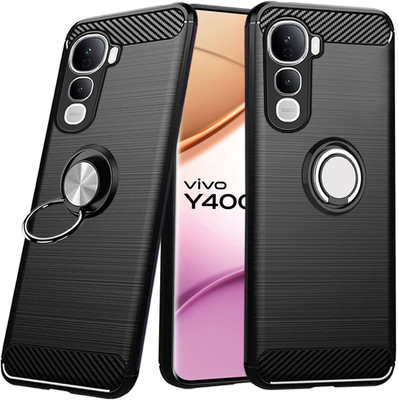 Unistuff Back Cover for Vivo Y400 Pro 5G(Black, Rugged Armor, Pack of: 1)