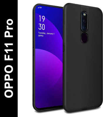 vizo Back Cover for OPPO F11 Pro(Black, Shock Proof, Silicon, Pack of: 1)