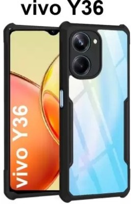 MOBIGENIX Back Cover for vivo y36(Black, Pack of: 1)