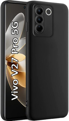 vmt stock Back Cover for Vivo V27 Pro 5G(Black, Silicon)