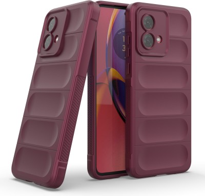 GLOBAL NOMAD Back Cover for Motorola Moto G84 5G(Maroon, 3D Case, Silicon, Pack of: 1)