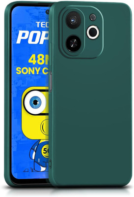 WOW Imagine Back Cover for Tecno Pop 9 5G | Tecno Spark 30C 5G, Slim Soft | Matte Flexible Case(Green, Camera Bump Protector, Silicon, Pack of: 1)