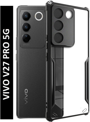 KWINE CASE Back Cover for vivo V27 Pro(Black, Shock Proof, Pack of: 1)