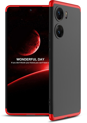 FlareHUB Back Cover for Vivo V29e 5G(Red, Black, Silicon, Pack of: 1)