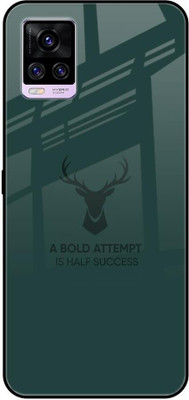 Hocopoco Back Cover for Vivo V20(Green, Grip Case, Pack of: 1)