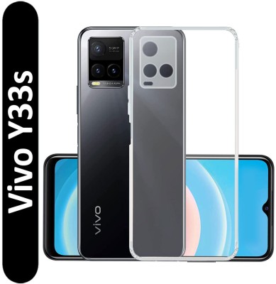 Infinite Case Back Cover for Vivo Y33S, V2109(Transparent, Shock Proof, Silicon, Pack of: 1)