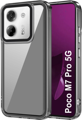 GLOBAL NOMAD Back Cover for Poco M7 Pro 5G(Black, Grip Case, Pack of: 1)