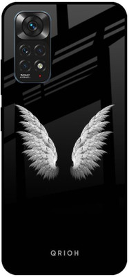 QRIOH Glass Back Cover for Redmi Note 11S(Multicolor, Grip Case, Pack of: 1)