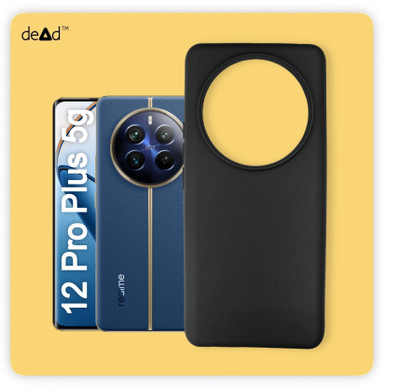 dead Back Cover for realme 12 Pro Plus 5G(Black, Grip Case, Pack of: 1)