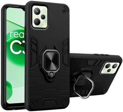 BOZTI Back Cover for Realme C35(Black, Rugged Armor, Pack of: 1)