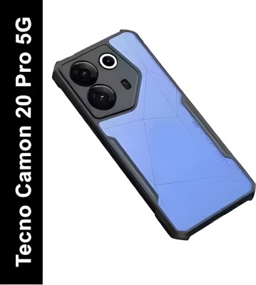 SoulBuy Back Cover for Tecno Camon 20 Pro 5G(Black, Camera Bump Protector, Pack of: 1)