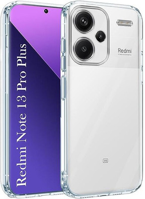 YAFILO Protective Case for Redmi Note 13 Pro+ Soft TPU Crystal Clear Bumper Protective Back Cover(Transparent, Silicon, Pack of: 1)