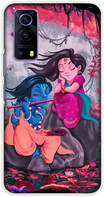 iprinto Back Cover for iQOO Z3, iQOO Z3 5G Radha Krishna Lord Krishna Kanha Back Cover(Red, Flexible, Silicon, Pack of: 1)