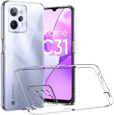 Kosher Traders Back Cover for REALME C31(Transparent, Flexible, Silicon)