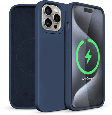 RAEGR Back Cover for Apple iPhone 15 Pro Max (6.7-Inch) (2023)(Blue, Silicon, Pack of: 1)