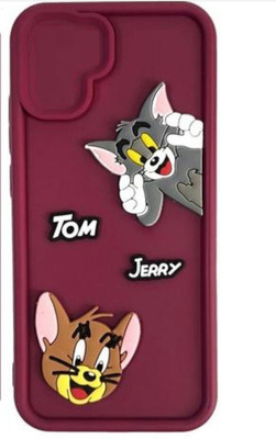 Rwm Back Cover for iQOO Z6 Pro |Vivo T1 Pro 5G | Vivo S15E Tom and Jerry Cartoon case(Purple, Camera Bump Protector, Pack of: 1)