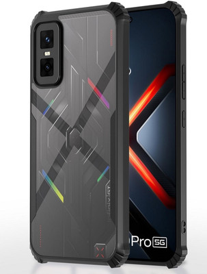 BRENZZ Back Cover for Infinix GT 30 Pro 5G+, Infinix GT 30 Pro 5G [IP](Black, Shock Proof, Pack of: 1)