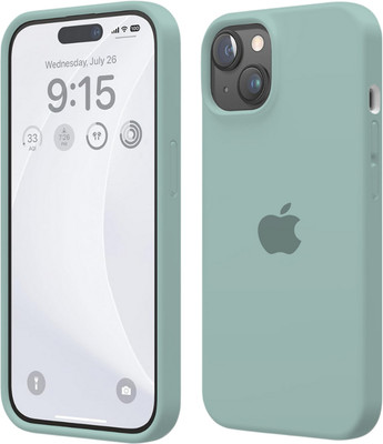 FABULANE Back Cover for Apple iPhone 15(Green, Shock Proof, Silicon, Pack of: 1)