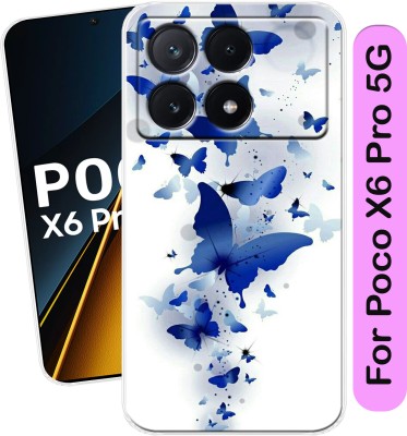 Tokito Back Cover for Poco X6 Pro 5G(Blue, Pink, Grip Case, Silicon, Pack of: 1)