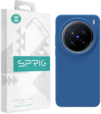 Sprig Back Cover for Sprig Liquid Silicone Back Cover for vivo x200 Pro 5G (Navy Blue, Hard Case, Pack of: 1)(Blue, Microfiber Lining, Silicon, Pack of: 1)