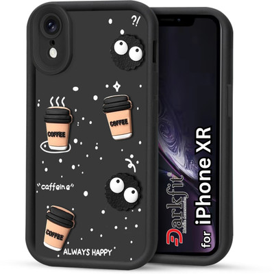 DARKFIT Back Cover for Apple iPhone XR(Black, 3D Case, Silicon, Pack of: 1)