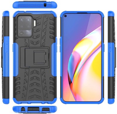 Elica Bumper Case for Oppo F19 Pro(Blue, Shock Proof, Pack of: 1)