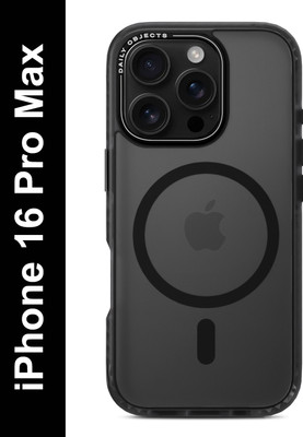 DailyObjects Back Cover for iPhone 16 Pro Max(Black, Magsafe, Pack of: 1)