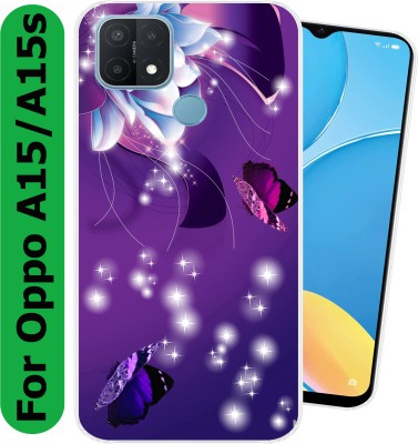 SmartGoldista Back Cover for Oppo A15,A15s(Multicolor, Flexible, Silicon, Pack of: 1)