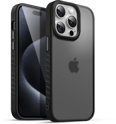 KARWAN Back Cover for Apple iPhone 15 Pro Max(Black, Shock Proof, Pack of: 1)