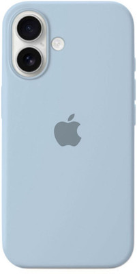 Celvas Back Cover for iPhone 16(Blue, Flexible, Silicon, Pack of: 1)