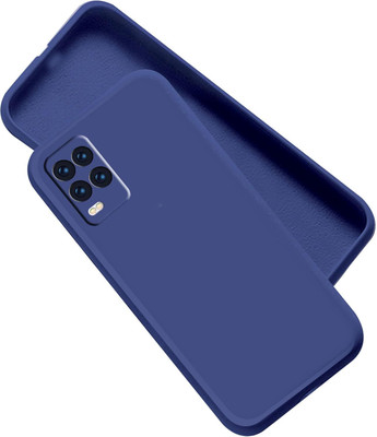 Artistque Back Cover for Realme 8(Blue, Flexible, Silicon, Pack of: 1)