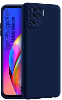 S-Hardline Back Cover for Oppo F19 Pro, Premium Silicon Candy Case(Blue, Silicon, Pack of: 1)