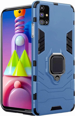 Micvir Back Cover for Samsung Galaxy M51(Transparent, Blue, Shock Proof, Pack of: 1)