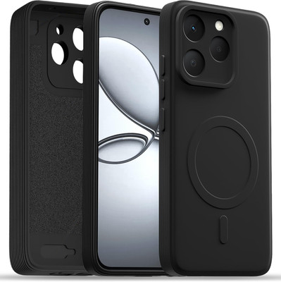 Flipkart SmartBuy Back Cover for realme 15T 5G(Black, Flexible, Silicon, Pack of: 1)