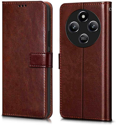 Yofashions Back Cover for POCO M7 5G(Brown, Cases with Holder, Pack of: 1)