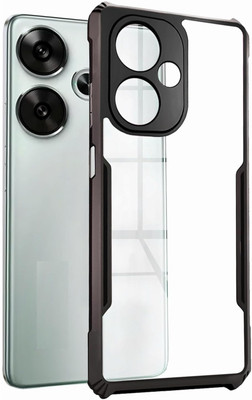 Cell Mobile Back Cover for POCO F6 5G(Black, Transparent, Grip Case, Pack of: 1)