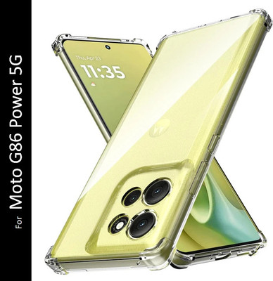 SMARTCASE Back Cover for Moto G86 Power 5G, Motorola G86 Power 5G, (BT)(Transparent, Grip Case, Silicon, Pack of: 1)