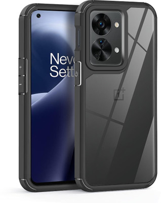 KartV Back Cover for OnePlus Nord 2T 5G(Black, Transparent, Camera Bump Protector, Pack of: 1)