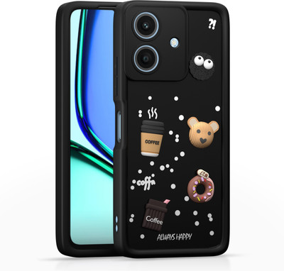 Pikkme Back Cover for Realme Narzo N61 / Realme C61 4G(Black, Grip Case, Silicon)