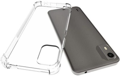 Helix Bumper Case for Nokia C12 Pro(Transparent, Grip Case, Silicon, Pack of: 1)